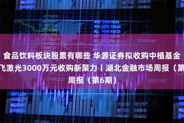 食品饮料板块股票有哪些 华源证券拟收购中植基金；逸飞激光3000万元收购新聚力丨湖北金融市场周报（第6期）