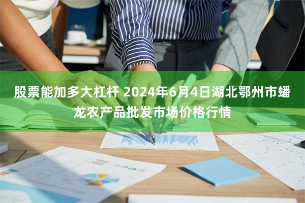 股票能加多大杠杆 2024年6月4日湖北鄂州市蟠龙农产品批发