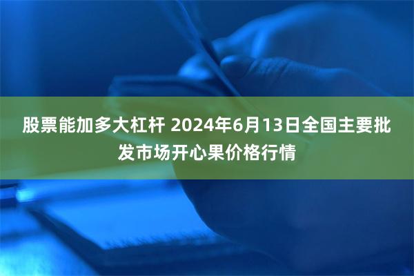 股票能加多大杠杆 2024年6月13日全国主要批发市场开心果价格行情